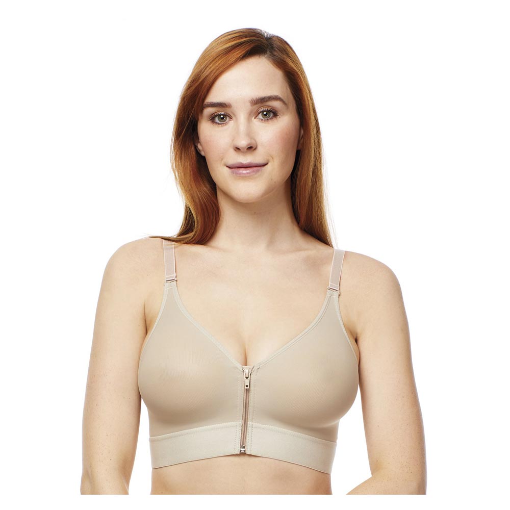 Zippered Molded Cup Bra